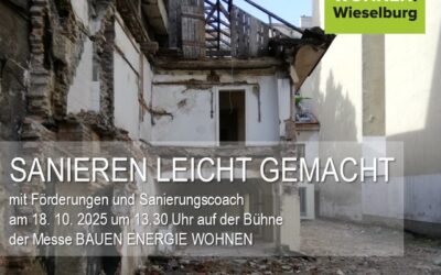 Podiumsdiskussion – SANIEREN LEICHT GEMACHT – Messe „BAU. ENERGIE. WOHNEN am 18. 10. 25